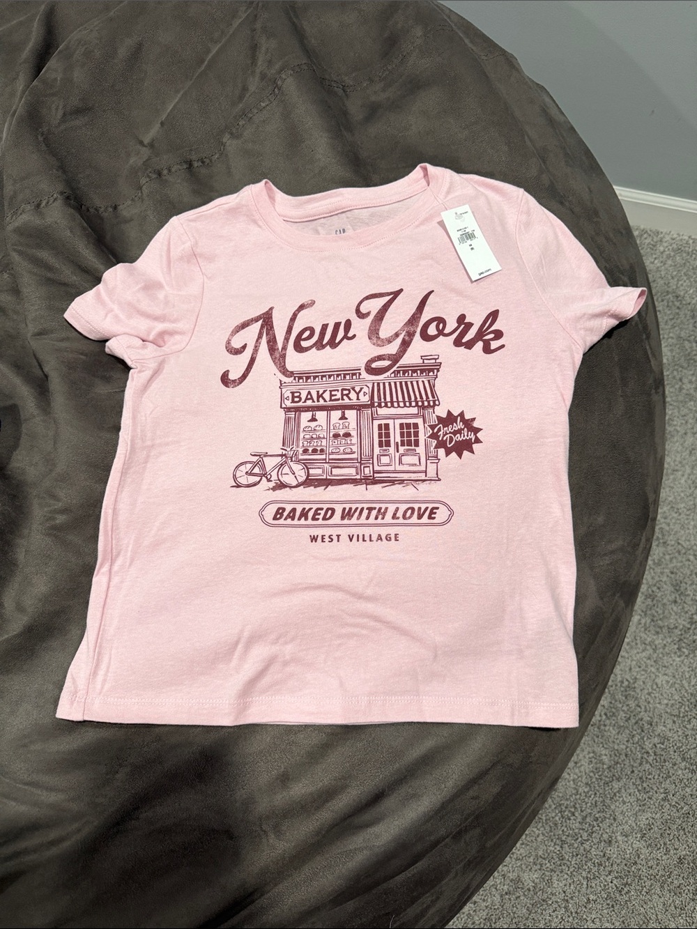GAP Pink New York Bakery Graphic Tee